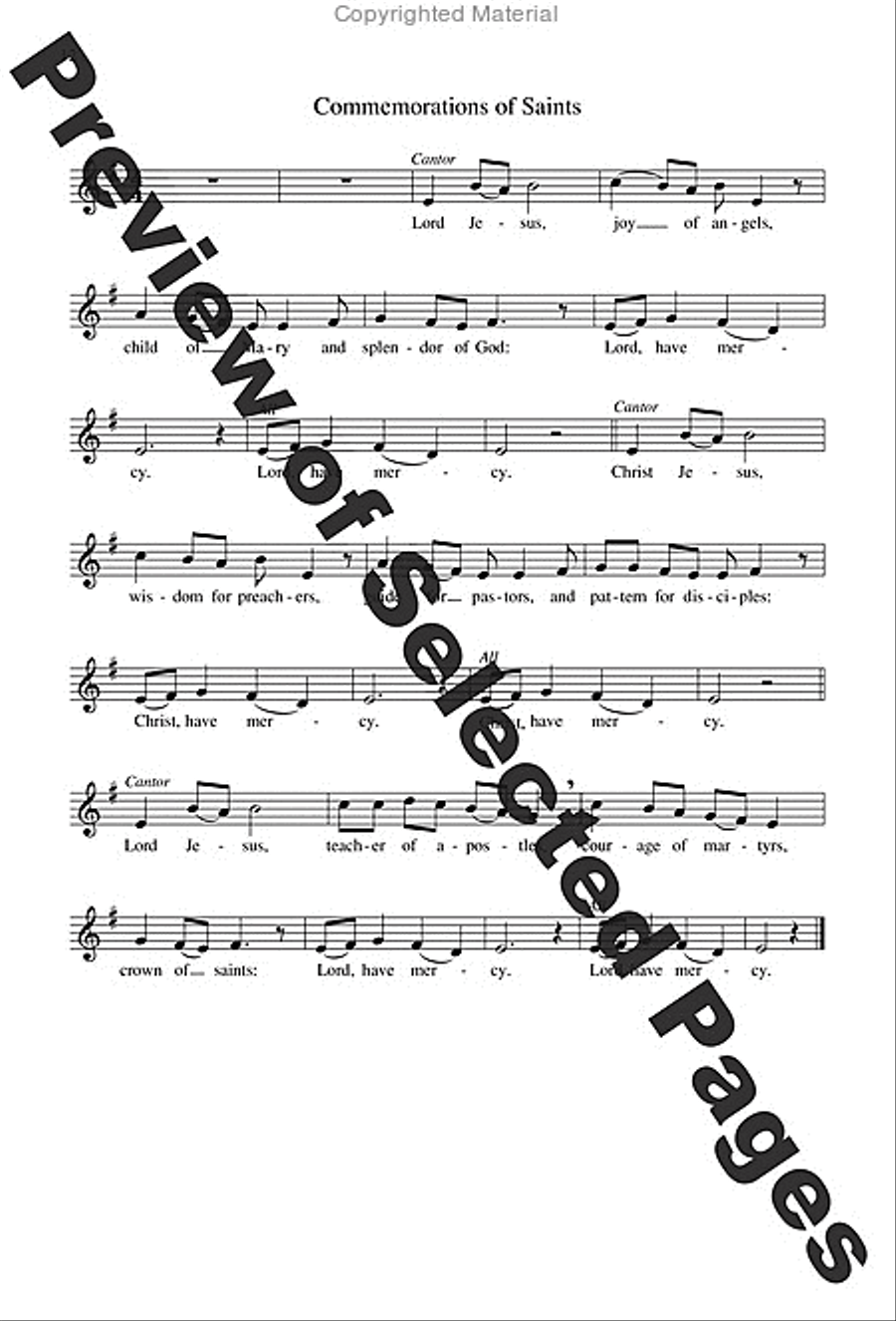 Mass of the Angels and Saints - Choral / Accompaniment Edition 3-Part scores gallery preview page 9