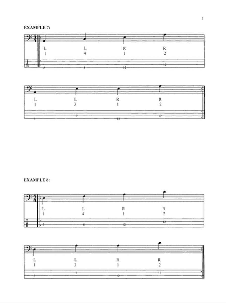 50 Two-Hand Tapping Workouts for Electric Bass Bass Guitar scores gallery preview page 6