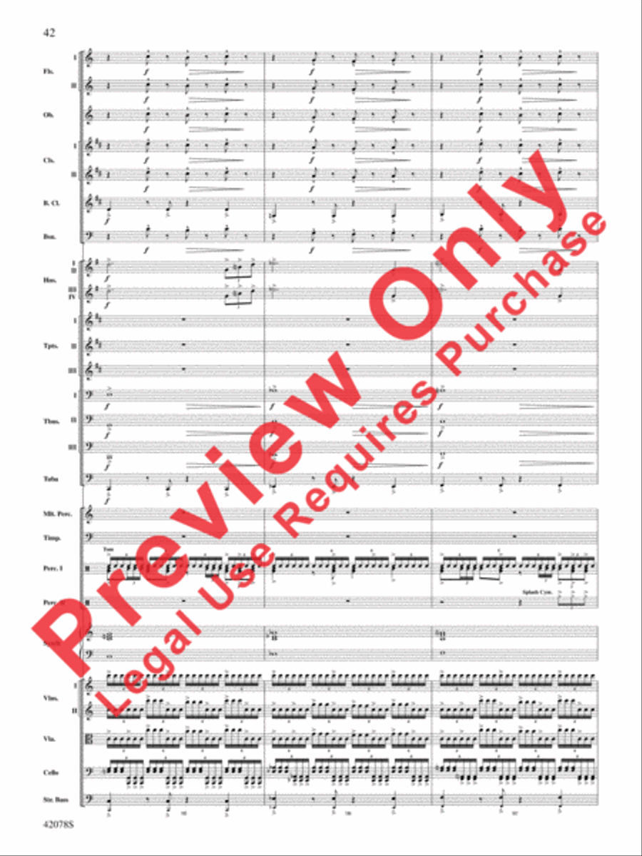 Man of Steel, Selections from Full Orchestra scores gallery preview page 43