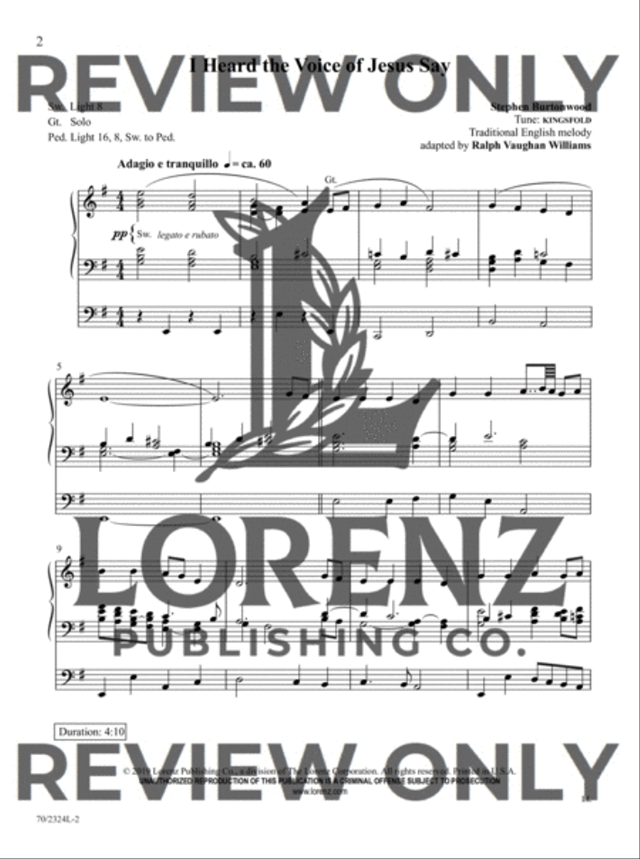The Sacred Organ Library, Vol. 10 Organ Solo scores gallery preview page 3