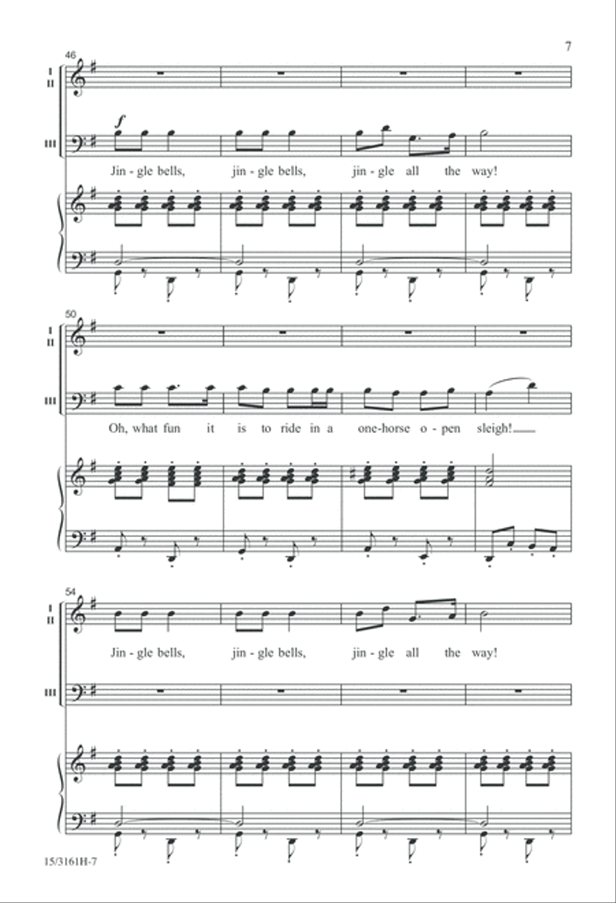 Twelve Carols of Christmas 3-Part scores gallery preview page 7