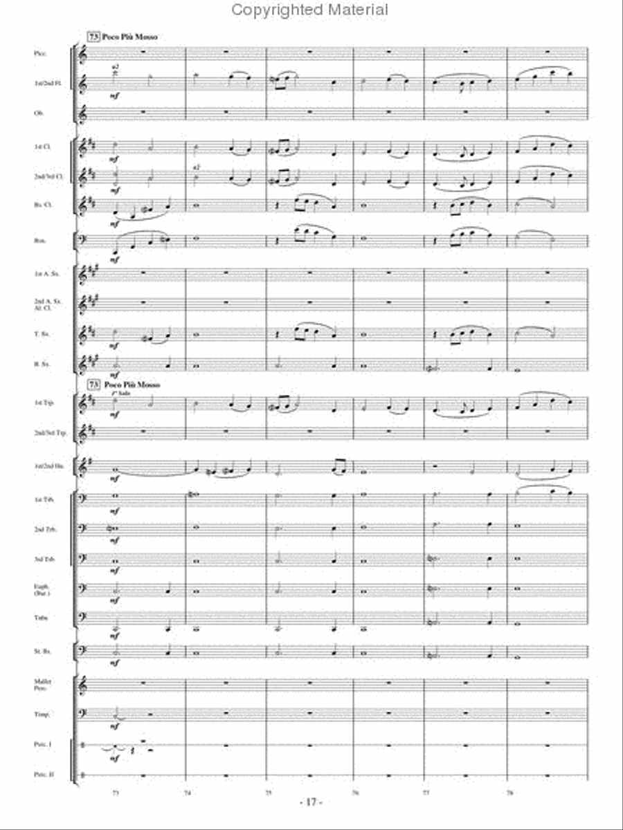 Where Eagles Soar Concert Band scores gallery preview page 16