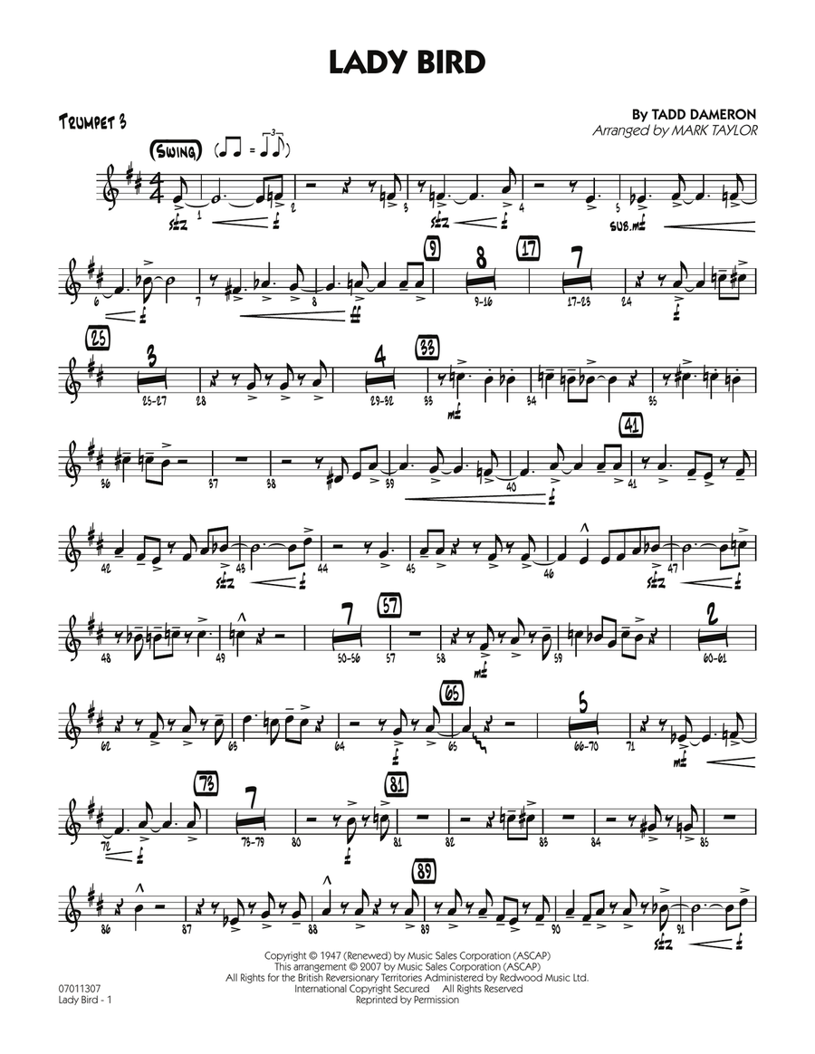 Lady Bird - Trumpet 3
