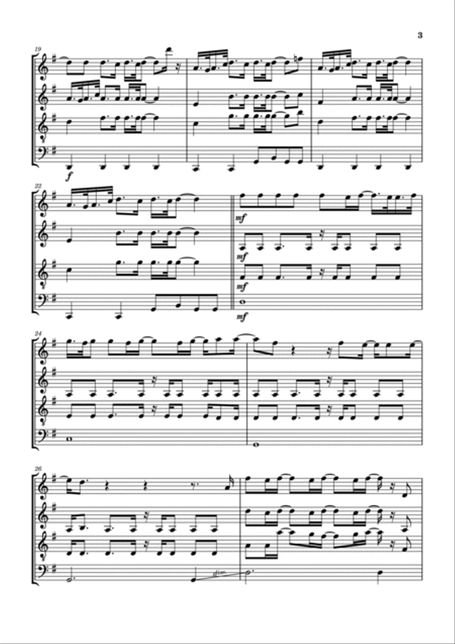 Holy Water Woodwind Quartet scores gallery preview page 4