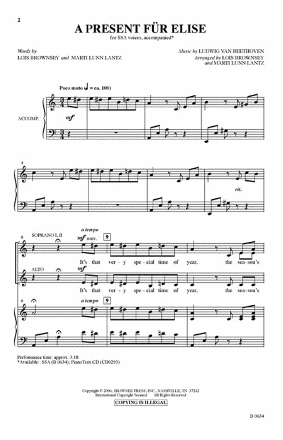 A Present Für Elise A Present Für Elise SSA scores gallery preview page 2