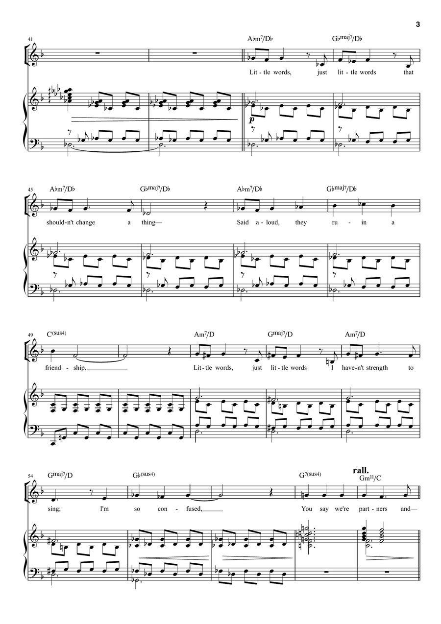What Am I To You? Piano scores gallery preview page 3
