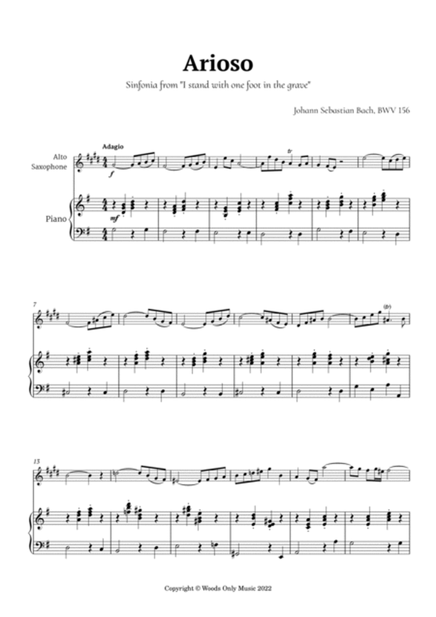 Arioso by Bach for Alto Sax and Piano image number null