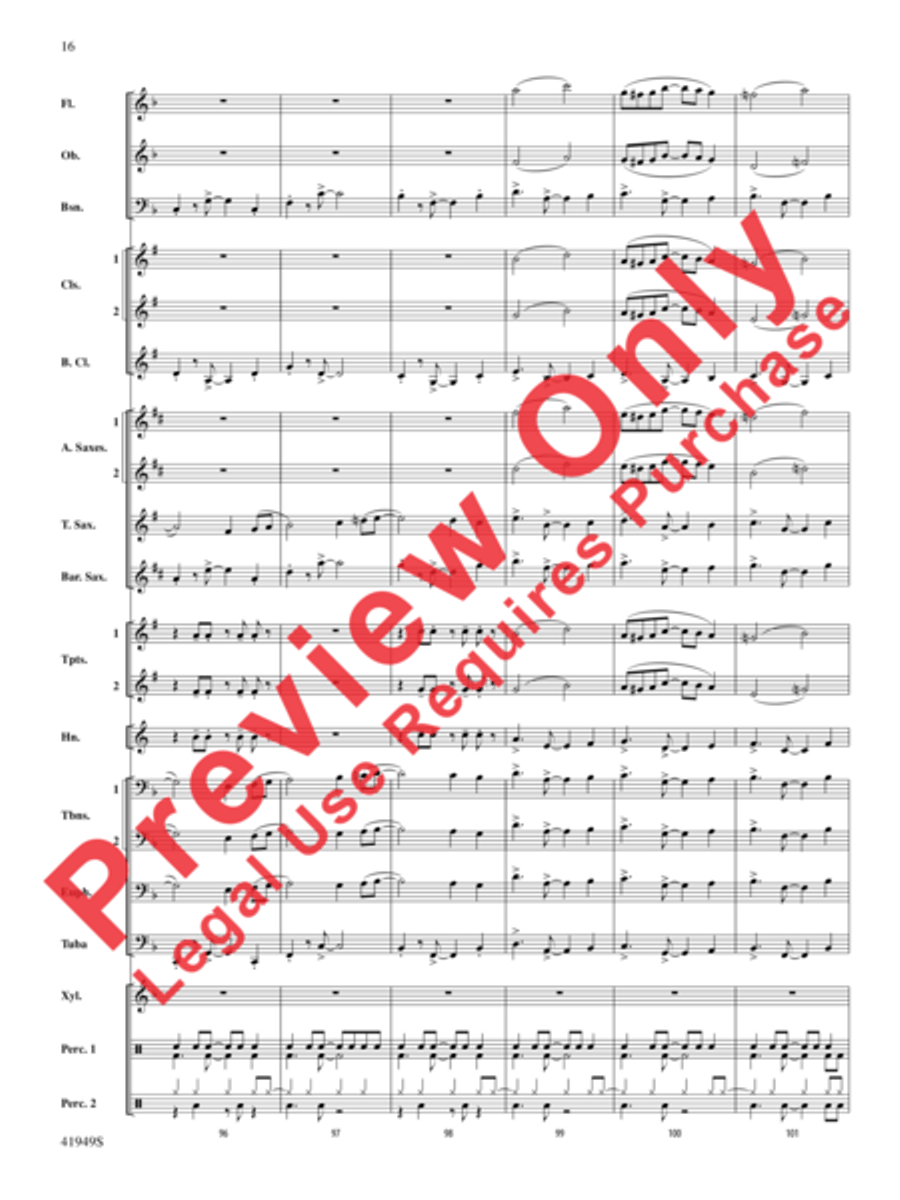 Camino del Sol Concert Band scores gallery preview page 17