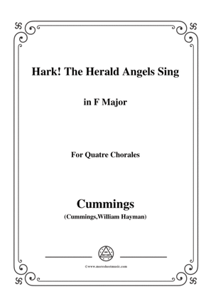 Book cover for Cummings-Hark! The Herald Angels Sing,in F Major,for Quatre Chorales