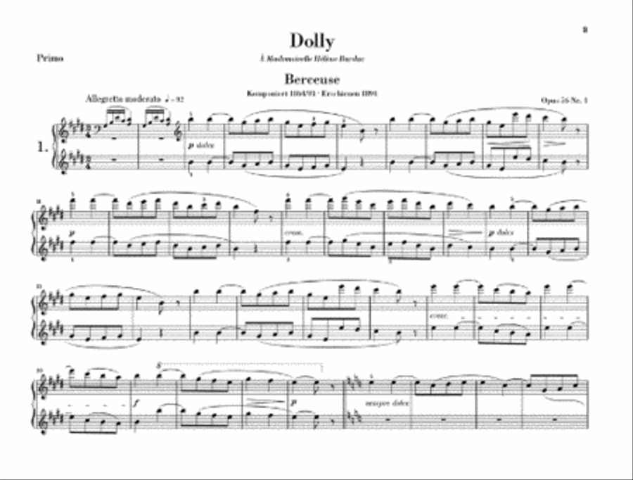 Dolly Piano Solo scores gallery preview page 3