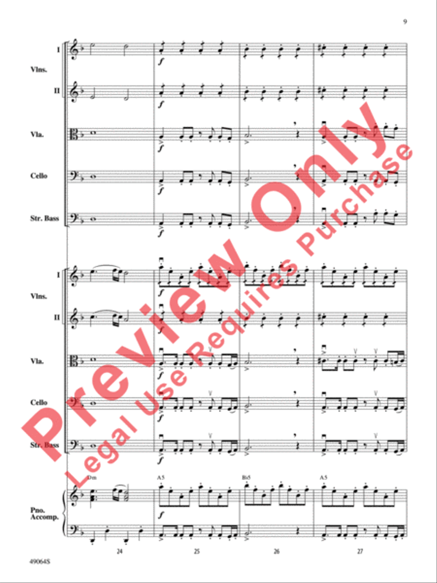 Wood's Bolero String Orchestra scores gallery preview page 10