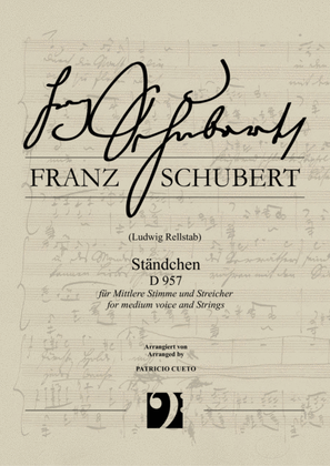 Book cover for Ständchen (Serenade) D 957 (Franz Schubert) arranged for Medium voice and Strings