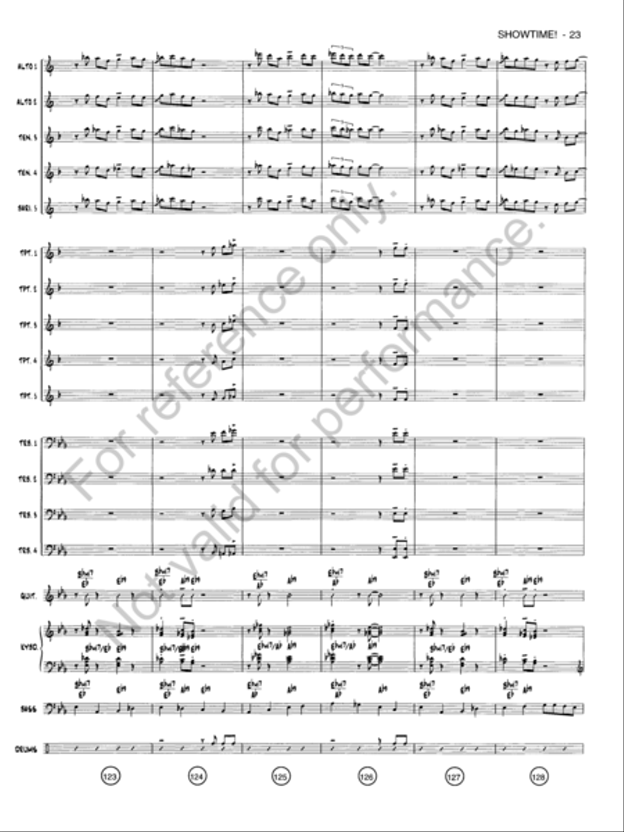 Showtime! Jazz Ensemble scores gallery preview page 22