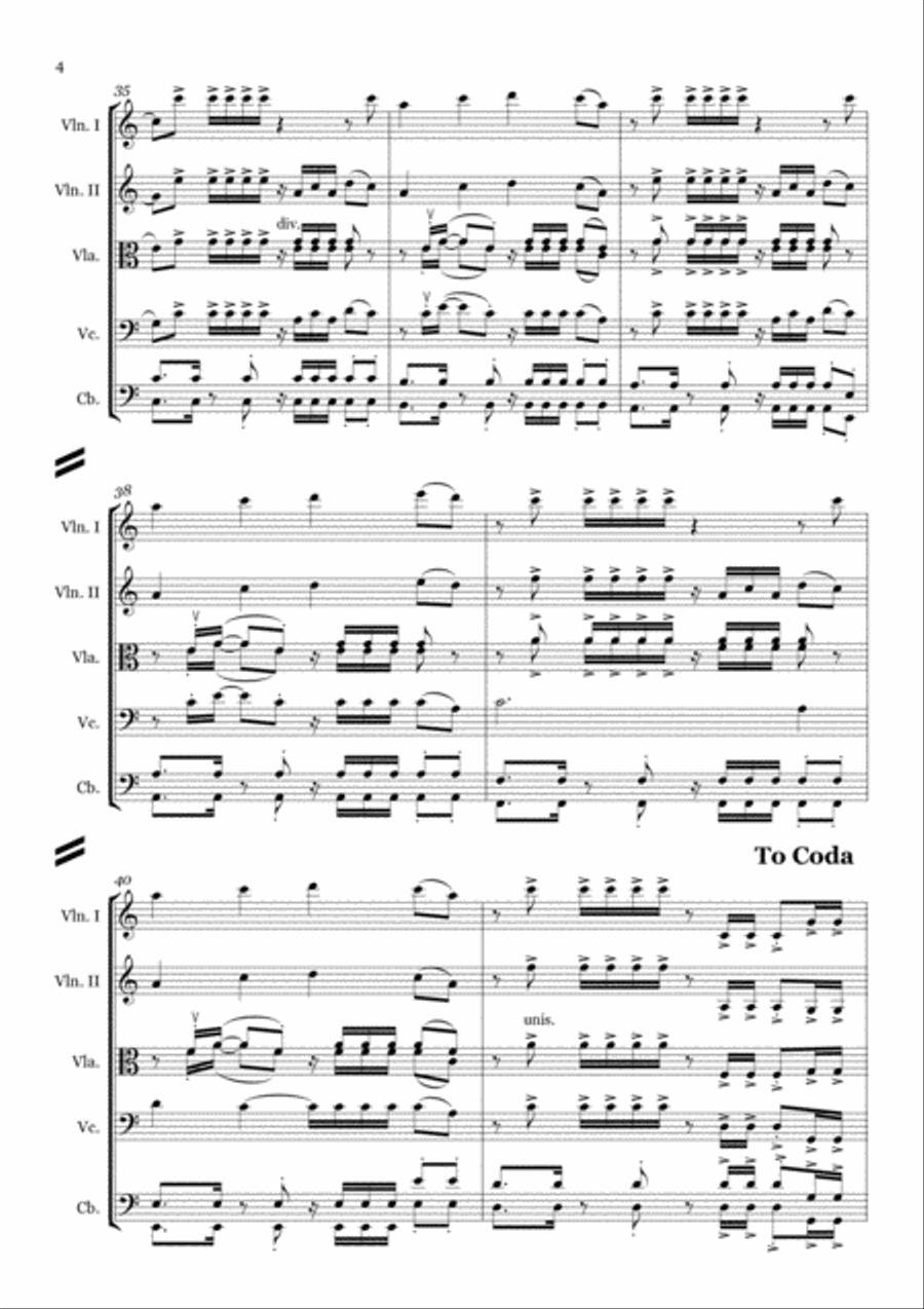 Hold My Hand String Orchestra scores gallery preview page 5