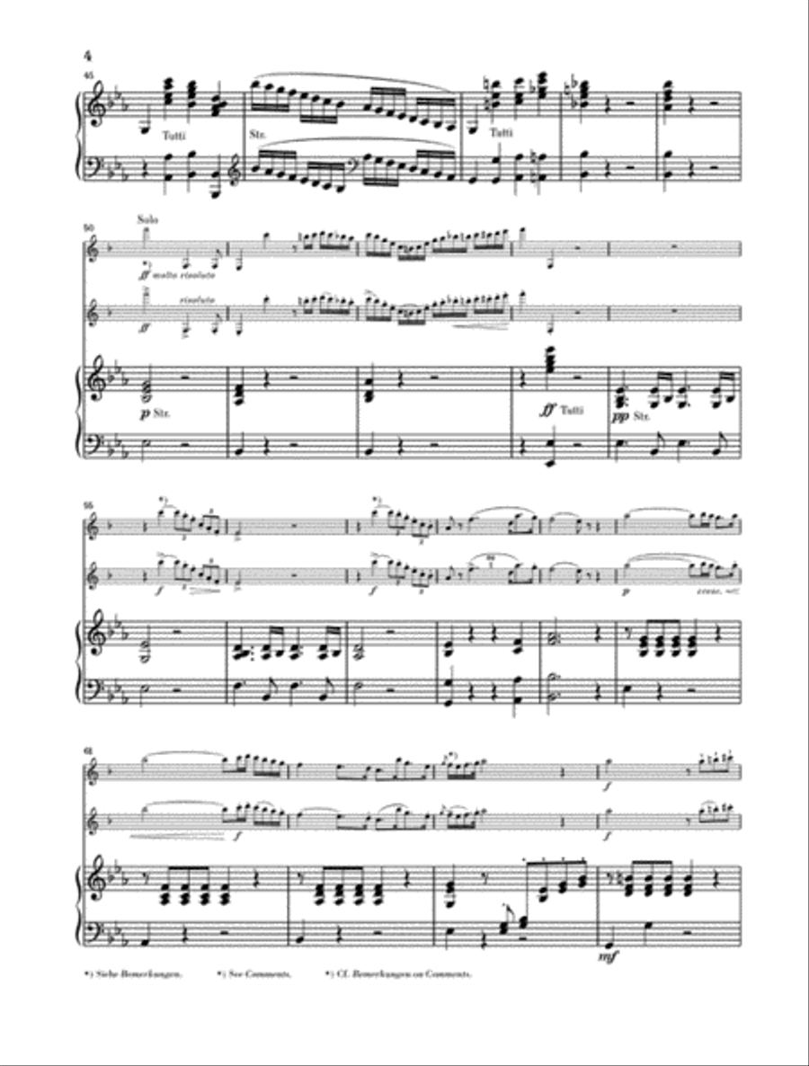 Clarinet Concerto No. 2 in E-flat Major, Op. 74 Clarinet Solo scores gallery preview page 4