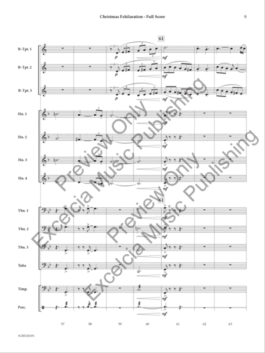 Christmas Exhilaration Small Ensemble scores gallery preview page 10