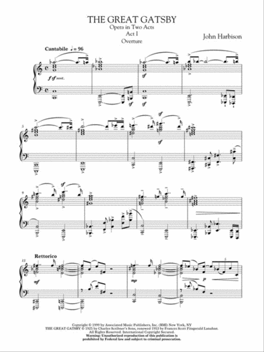 The Great Gatsby Voice scores gallery preview page 3