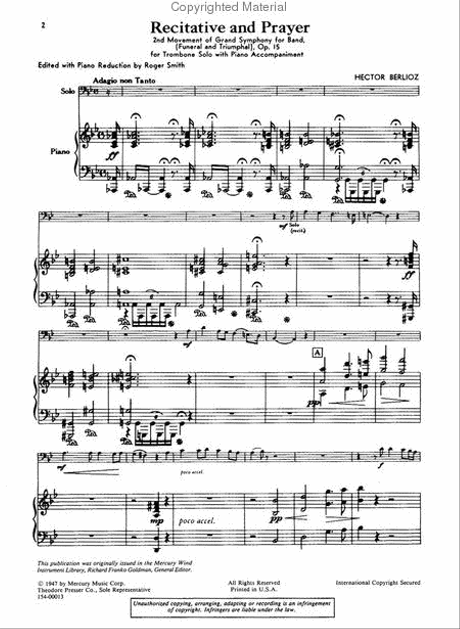 Recitative And Prayer Chamber Music scores gallery preview page 2