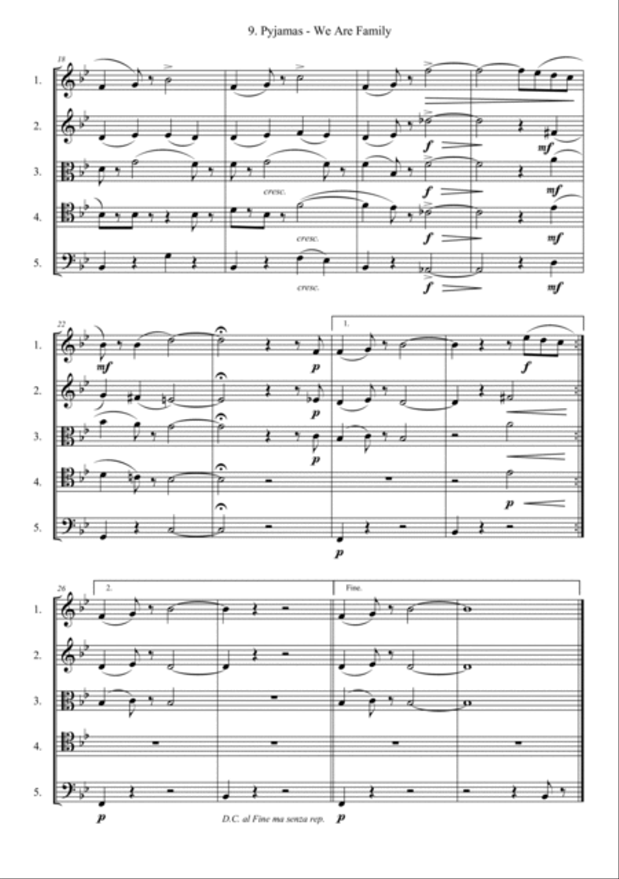 Pyjamas - We Are Family School and Community scores gallery preview page 3
