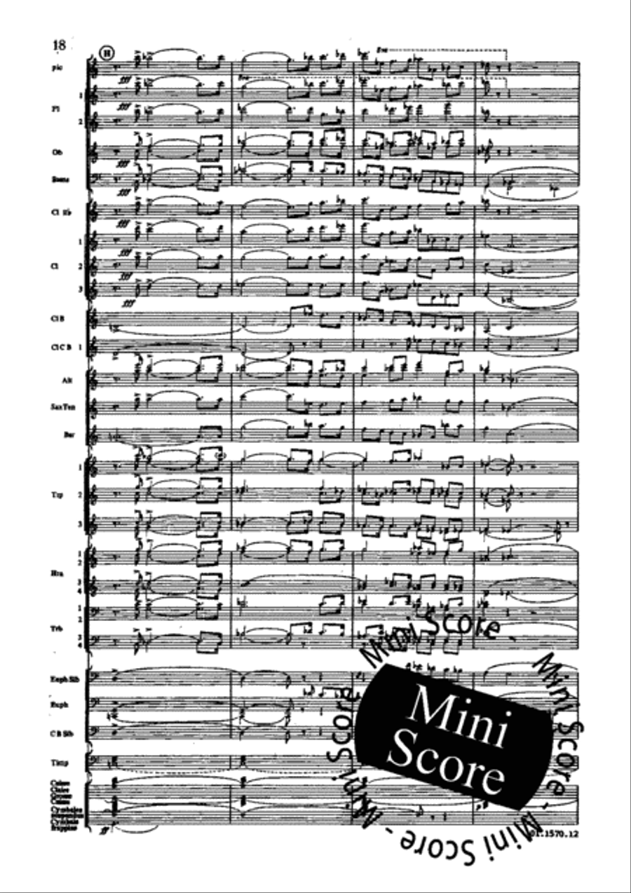Poeme du Feu Concert Band scores gallery preview page 24