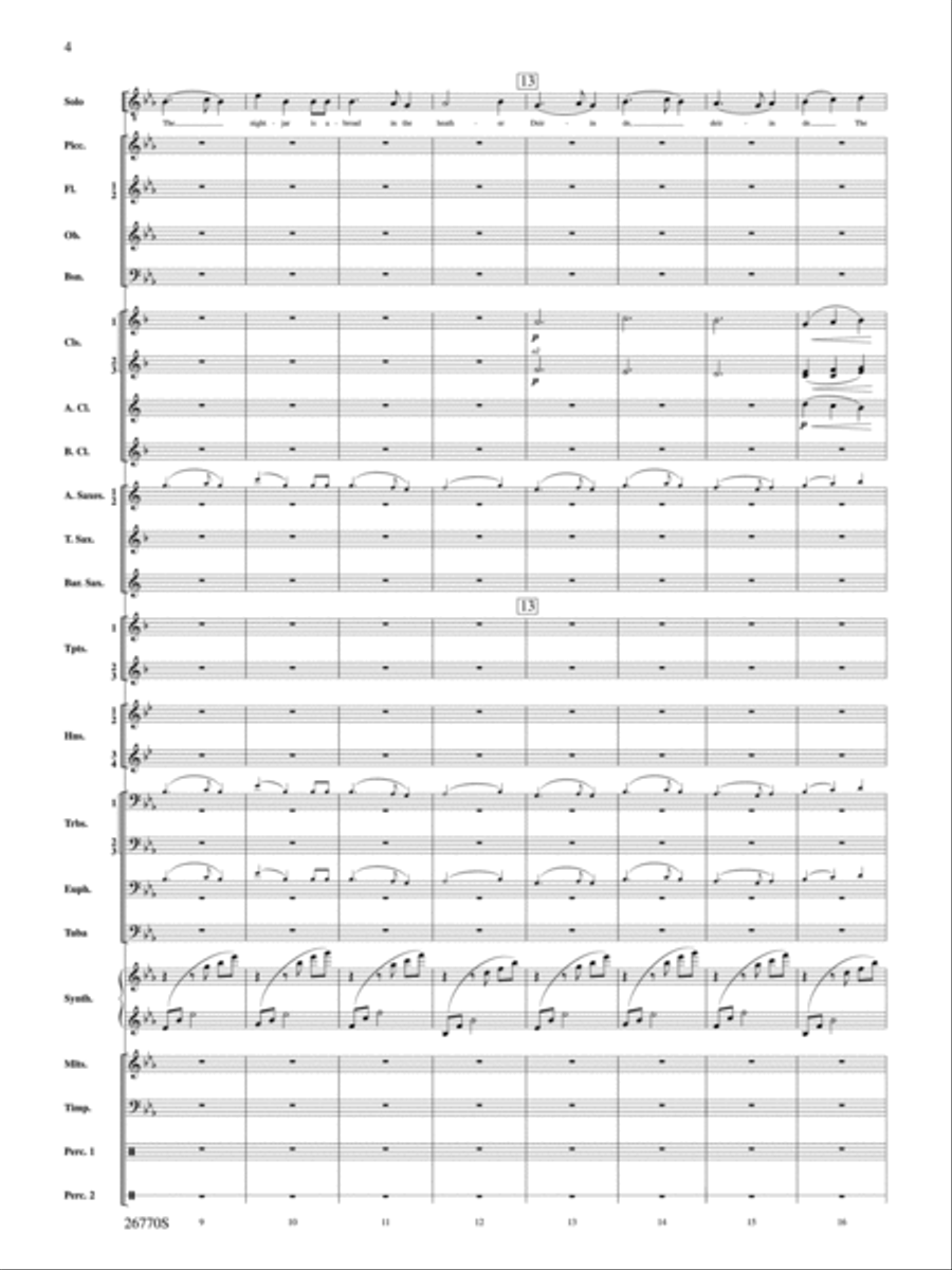 Irish Songs Concert Band scores gallery preview page 3