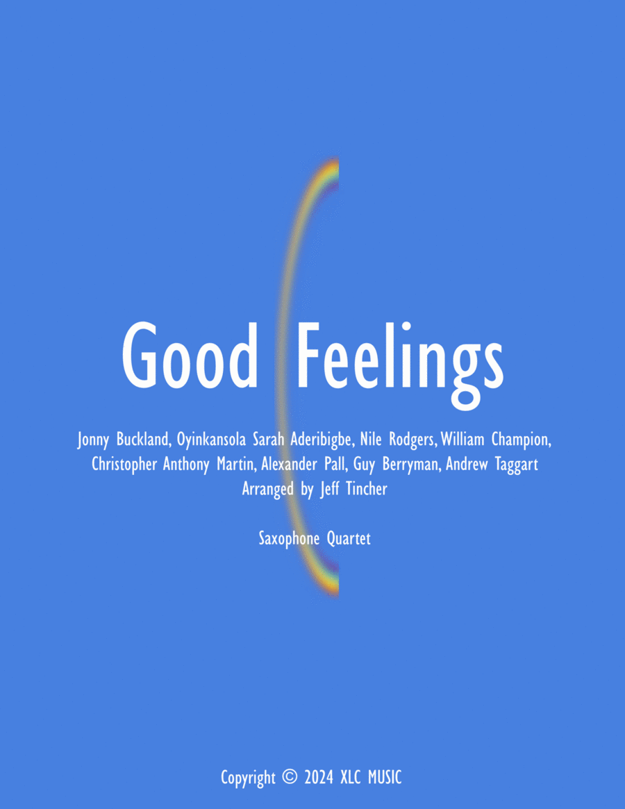 Good Feelings Saxophone Quartet scores gallery preview page 1