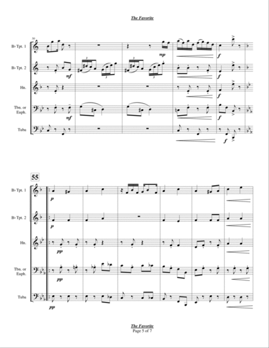The Favorite Chamber Music scores gallery preview page 5