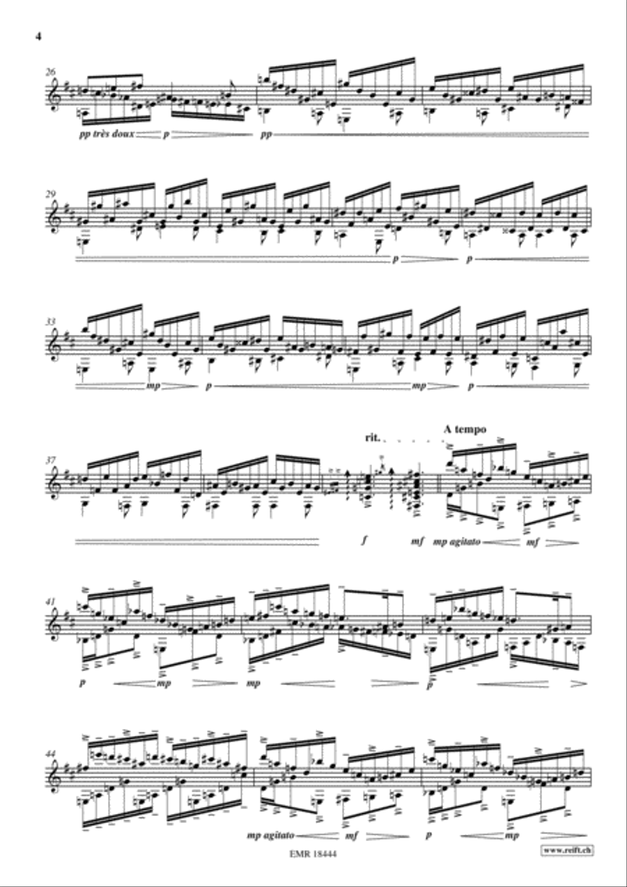 Etude Transcendante No. 7 Classical Guitar scores gallery preview page 4