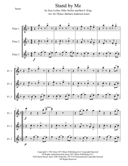 Stand By Me - Score Only image number null