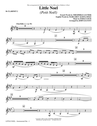 Little Noel (Petit Noel) - Bb Clarinet 2
