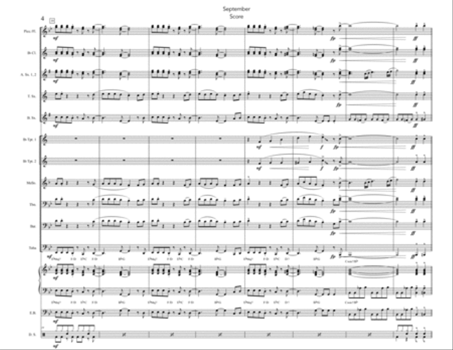 September Marching Band scores gallery preview page 4