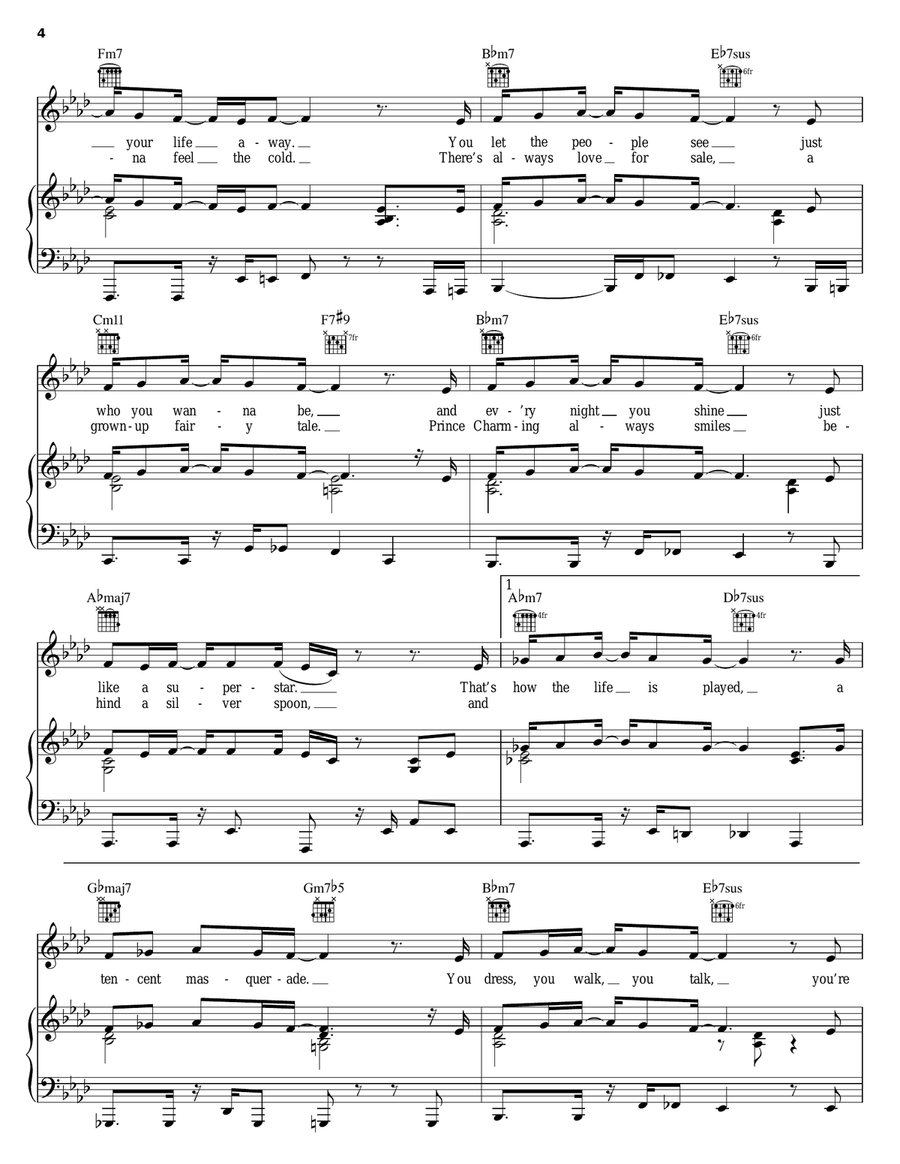 Street Life Street Life Piano, Vocal, Guitar scores gallery preview page 4
