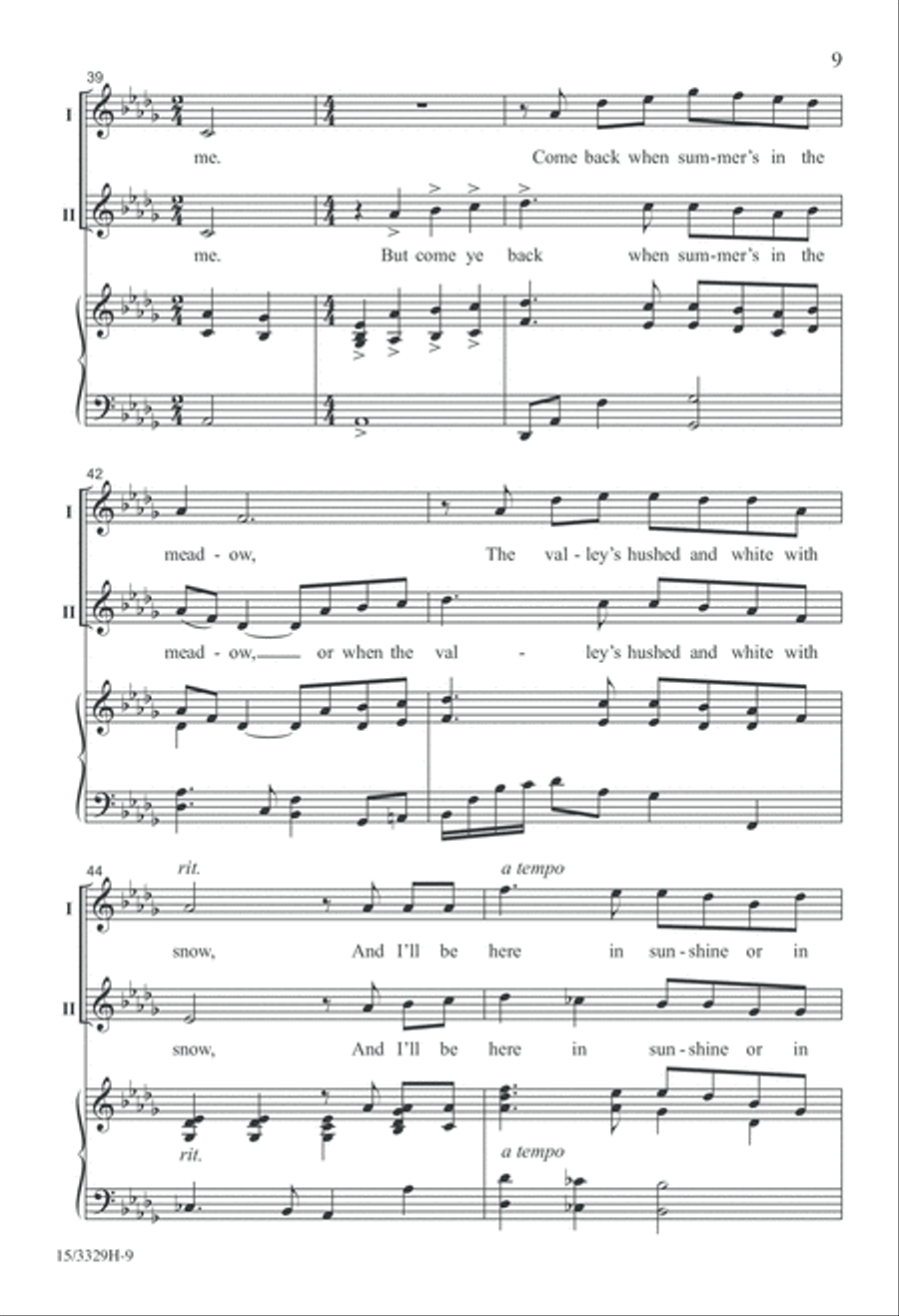 Danny Boy 2-Part scores gallery preview page 9