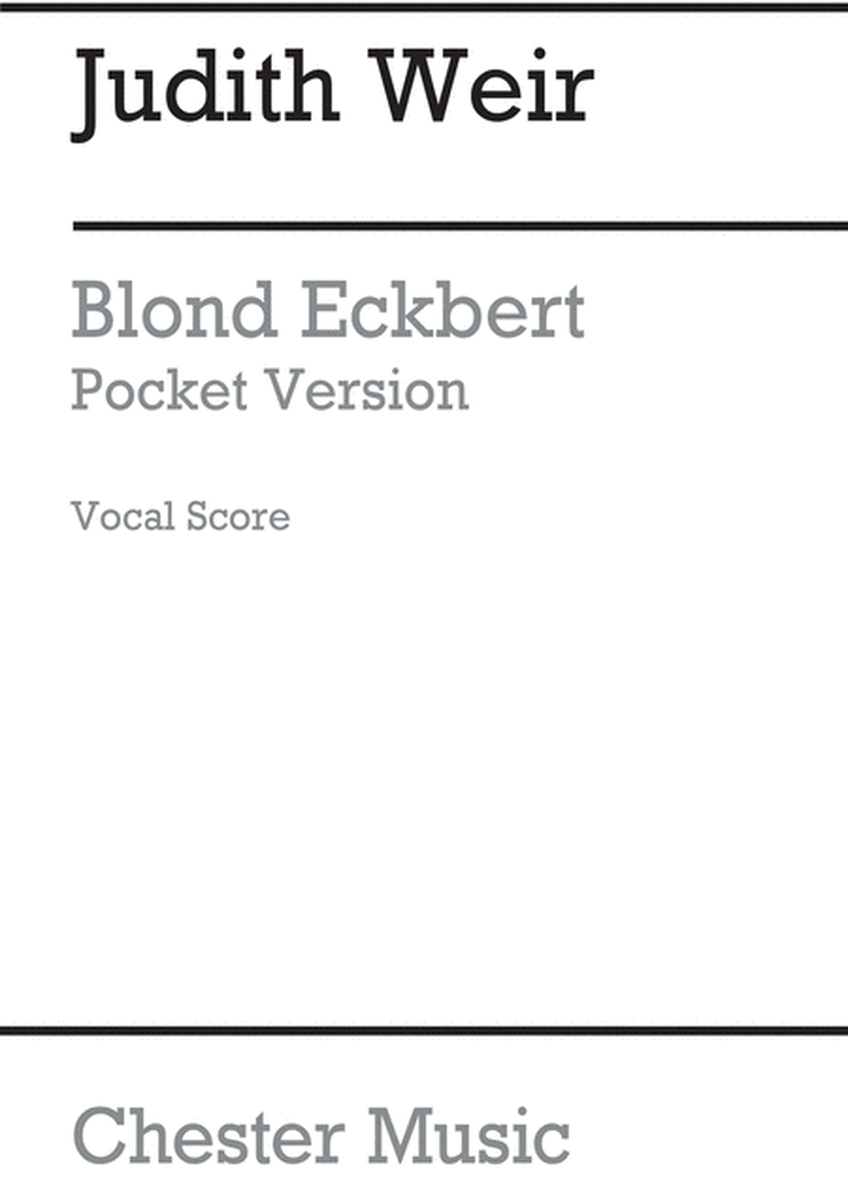 Blond Eckbert - Pocket Version