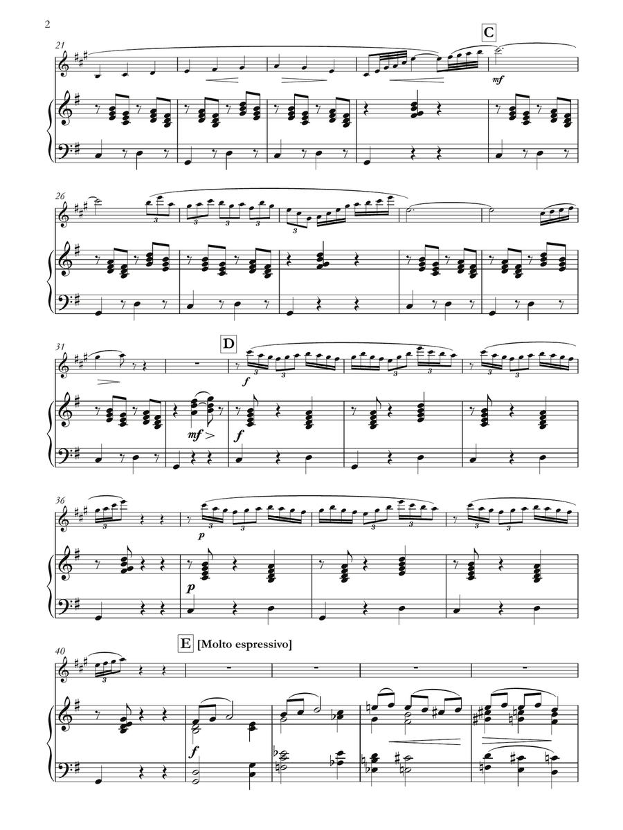 [Mourant] The Pied Piper (Piano Reduction) Clarinet Solo scores gallery preview page 4