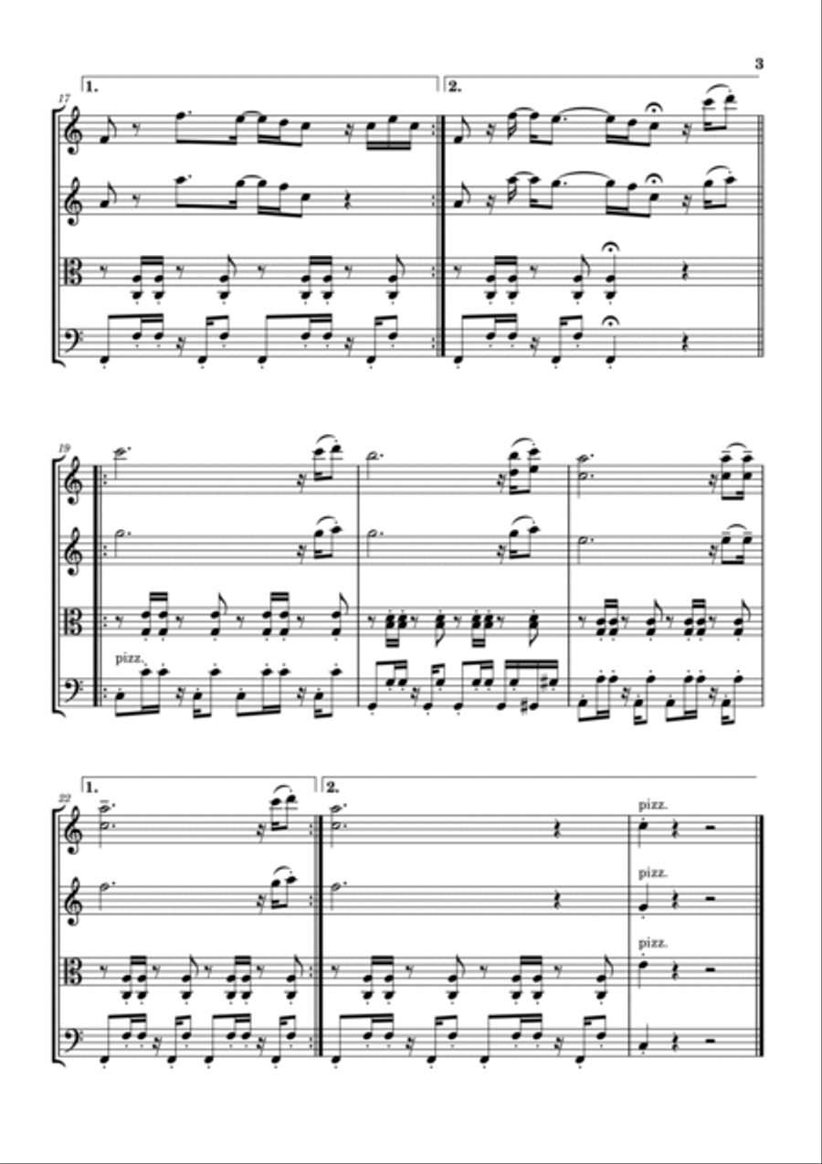 I'm Yours String Quartet scores gallery preview page 3