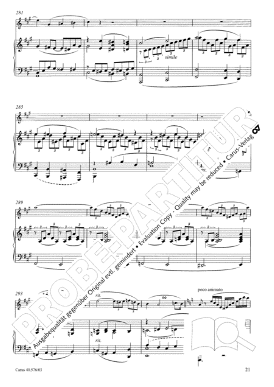 Oboe Concerto in A minor (Concerto per Oboe ed Orchestra in a) Clarinet scores gallery preview page 22