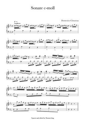 Book cover for Sonata in C Minor (Larghetto)