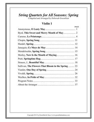 String Quartets for All Seasons: Spring - Parts