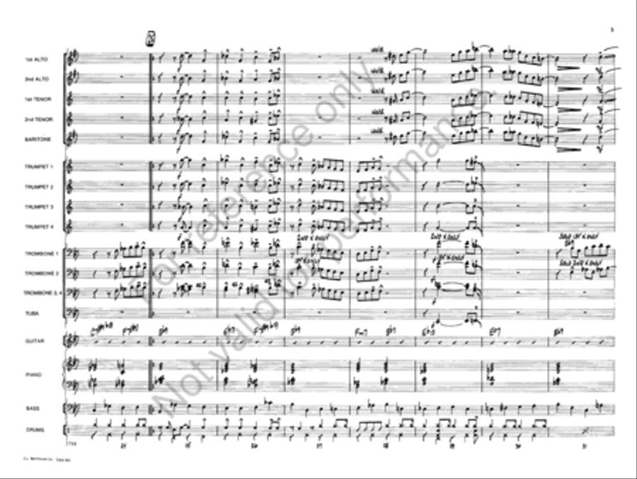 Blue Bones Blue Bones Jazz Ensemble scores gallery preview page 6