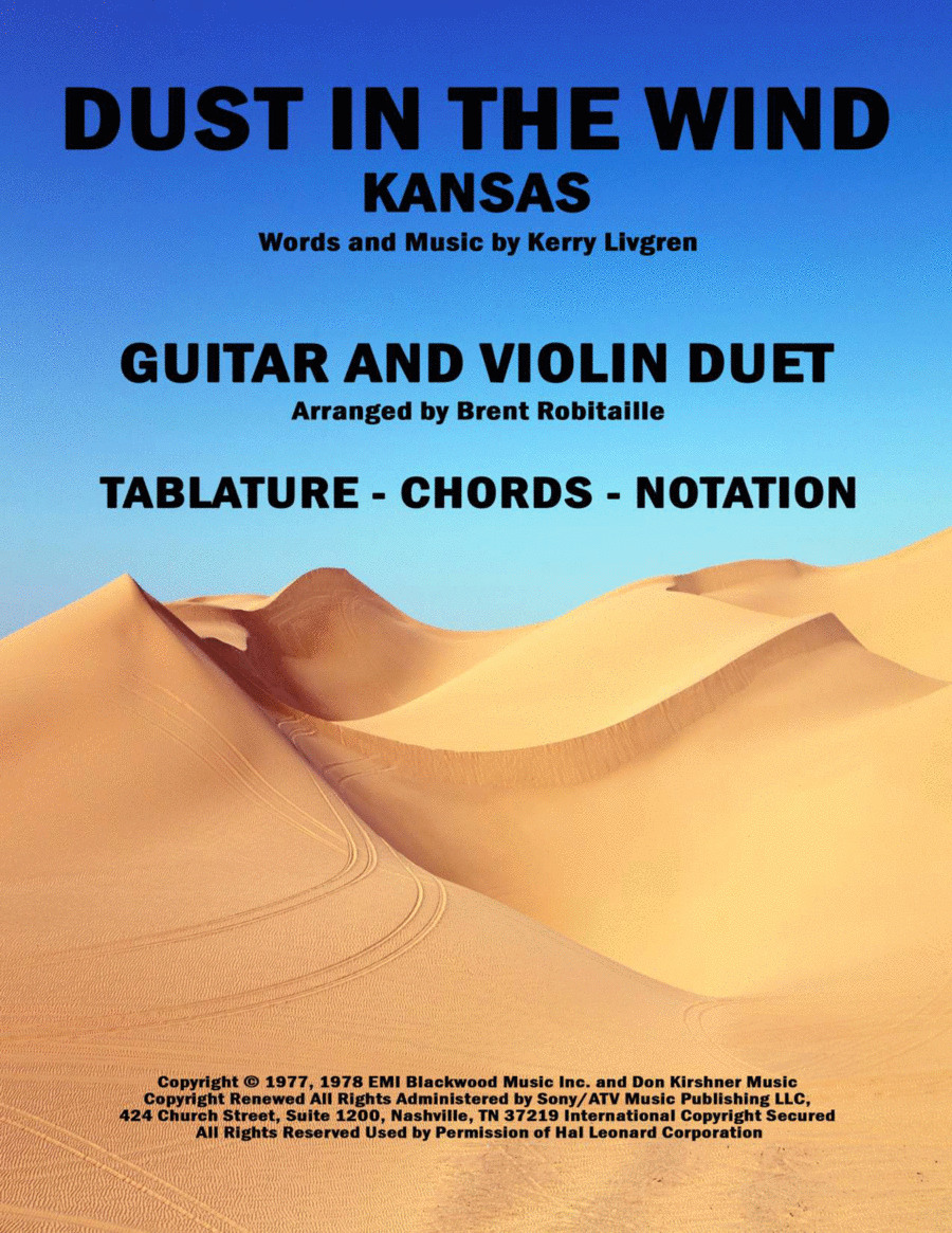 Dust In The Wind Score and Parts scores gallery preview page 1