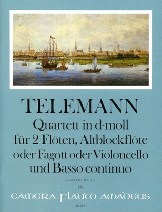 Book cover for Quartet D minor TWV 43:d1