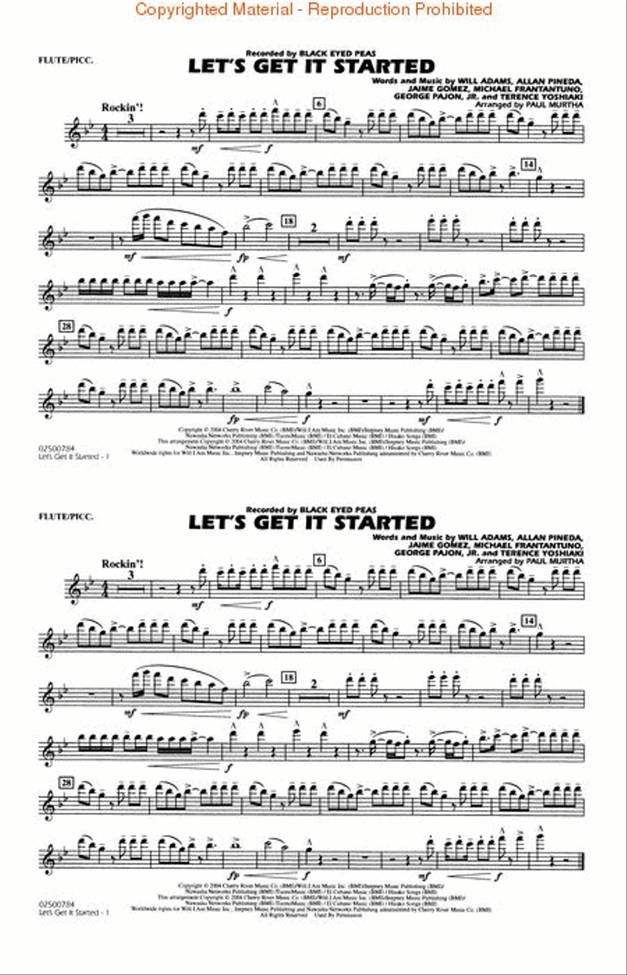 Let's Get It Started Marching Band scores gallery preview page 4