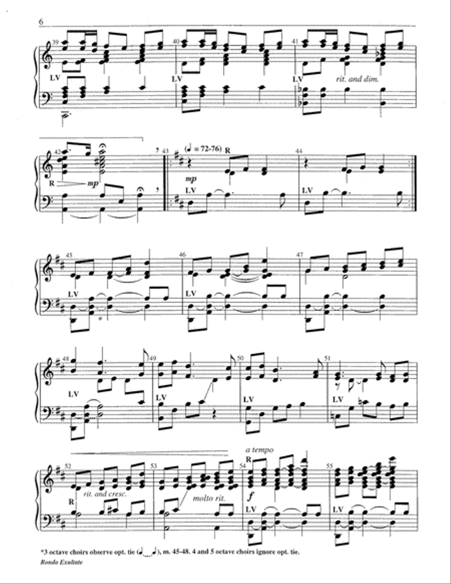 Rondo Exultate Rondo Exultate 5-Octaves scores gallery preview page 6