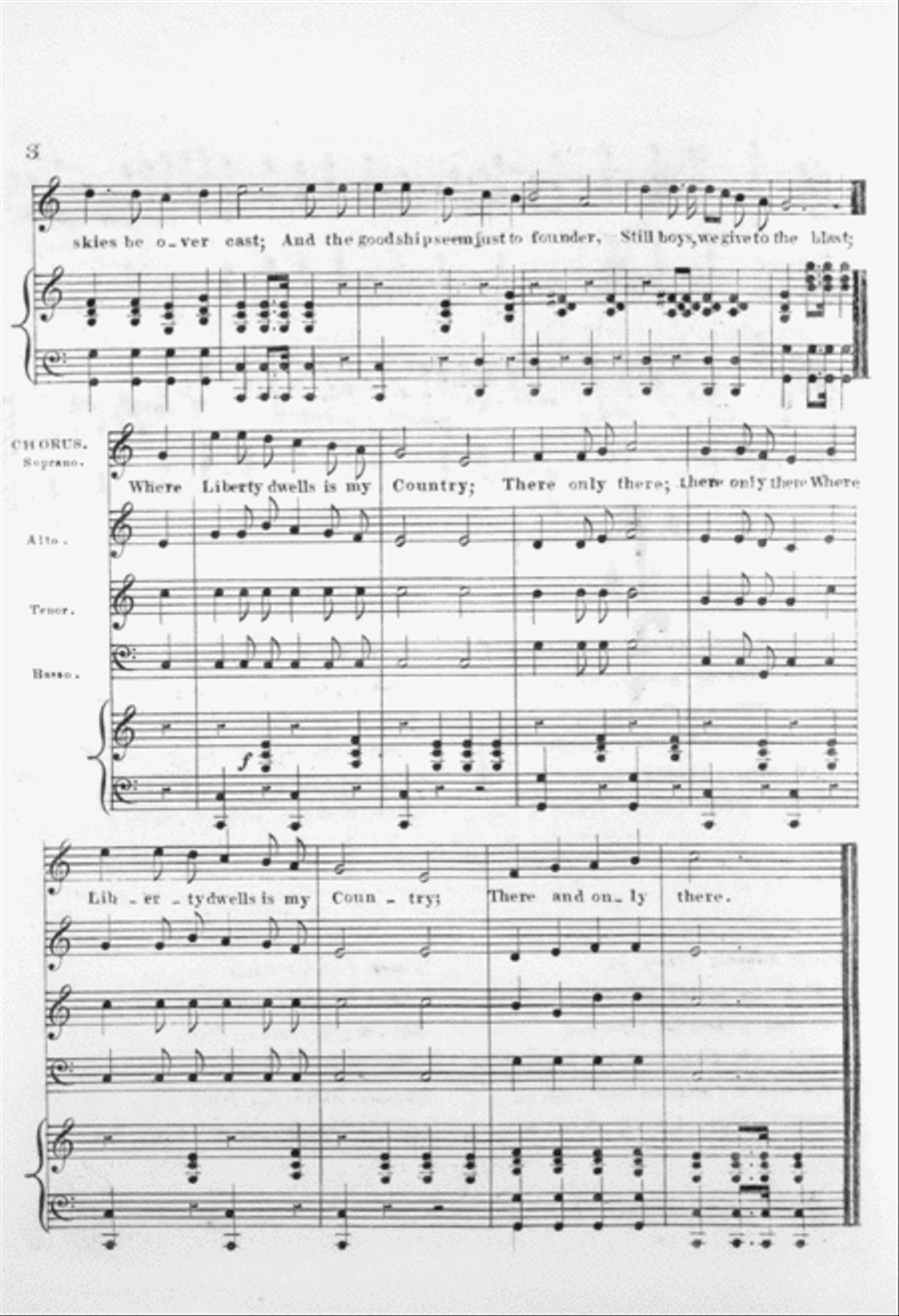 Where Liberty Dwells, There is My Country 4-Part scores gallery preview page 3