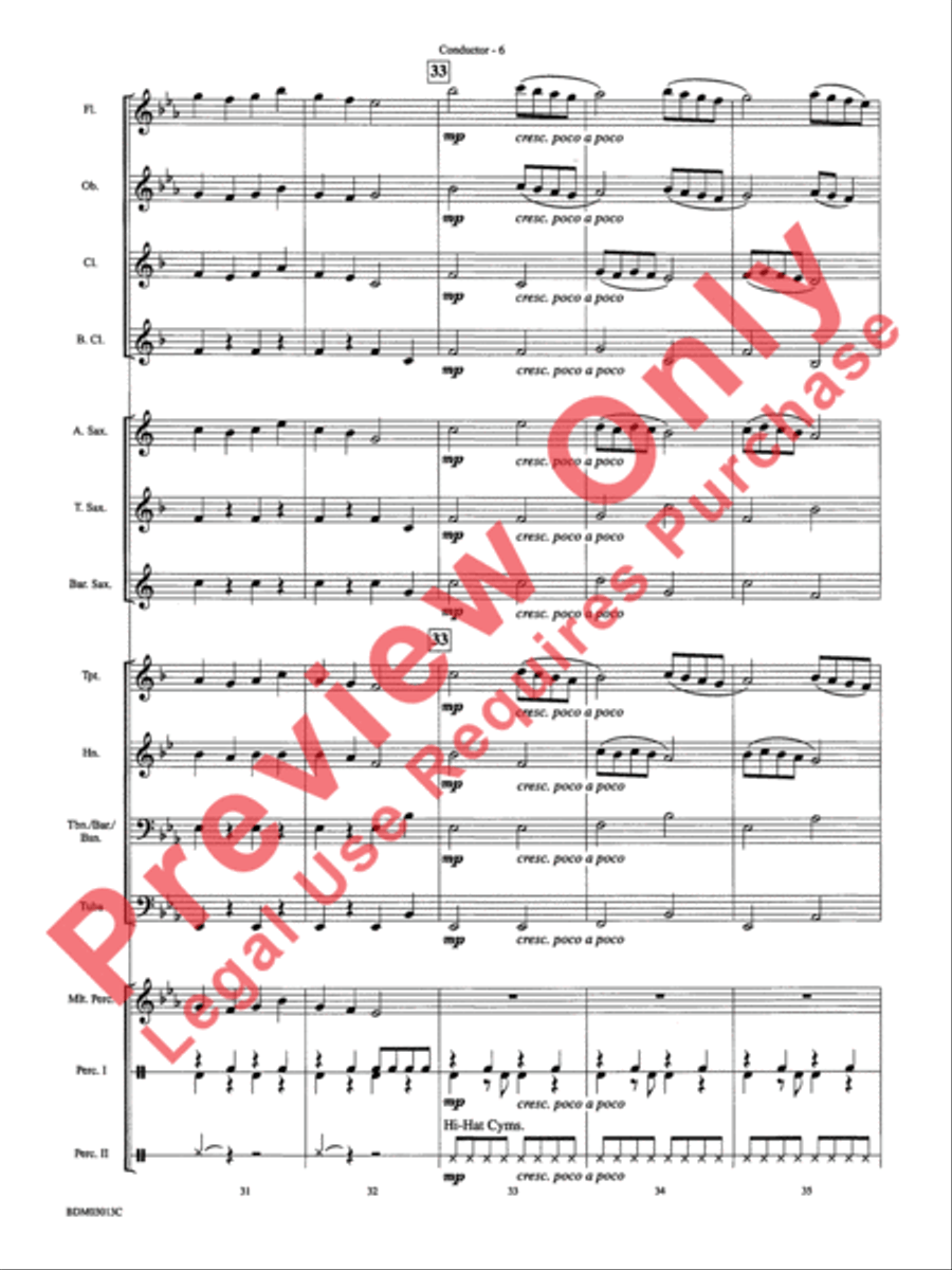 Angels We Have Heard on High Concert Band scores gallery preview page 9