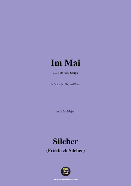 Silcher-IM Mai,for Voice(ad lib.) and Piano image number null