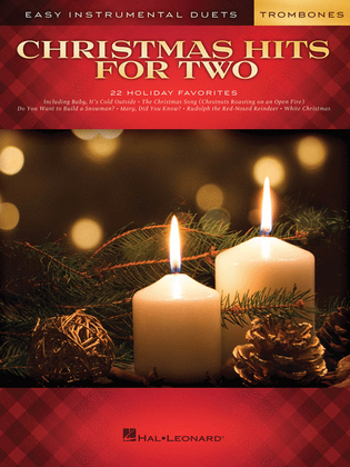 Book cover for Christmas Hits for Two Trombones