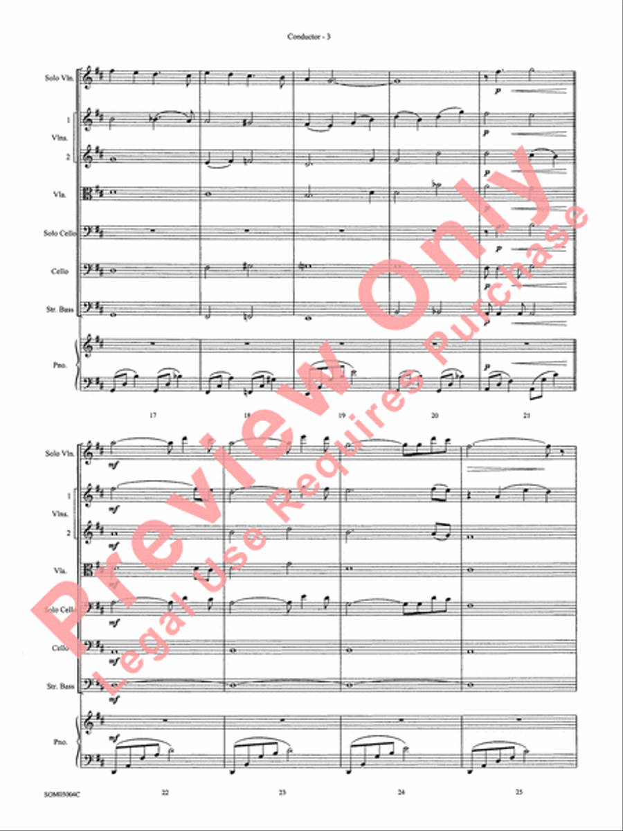 Love Affair, Theme from String Orchestra scores gallery preview page 5