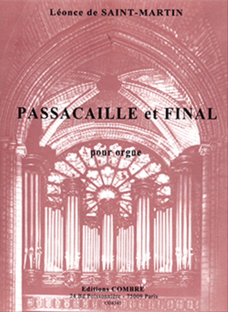Passacaille Op. 28 et Final Op. 29 Organ scores gallery preview page 1